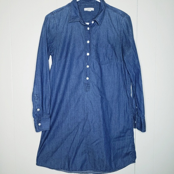 denim tunic shirt dress